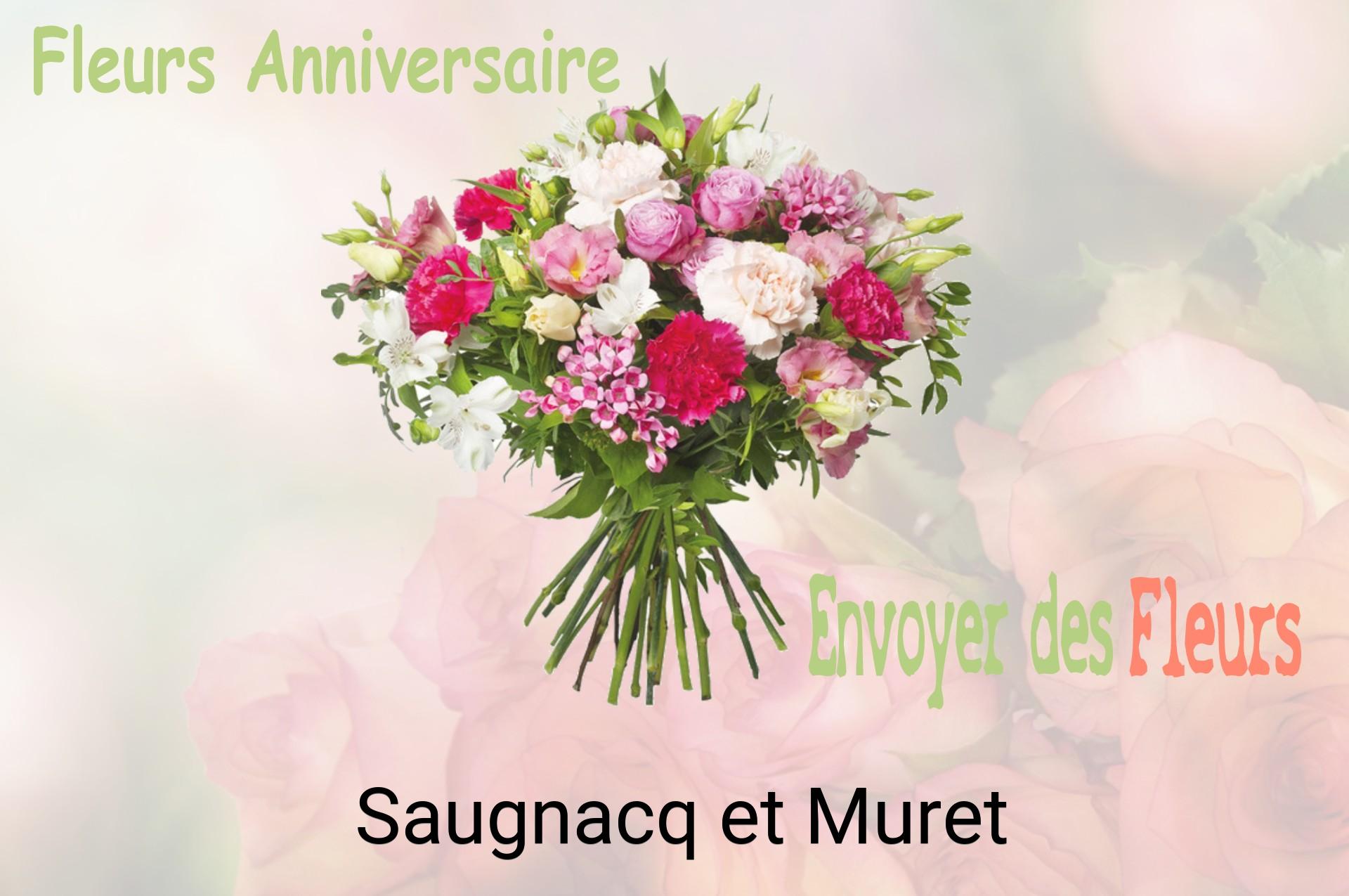 Bouquet de fleurs d’anniversaire livré à Saugnacq-et-Muret