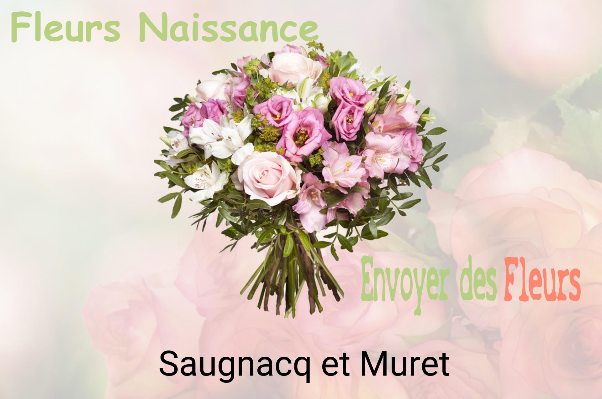 Bouquet de fleurs de naissance livré à Saugnacq-et-Muret