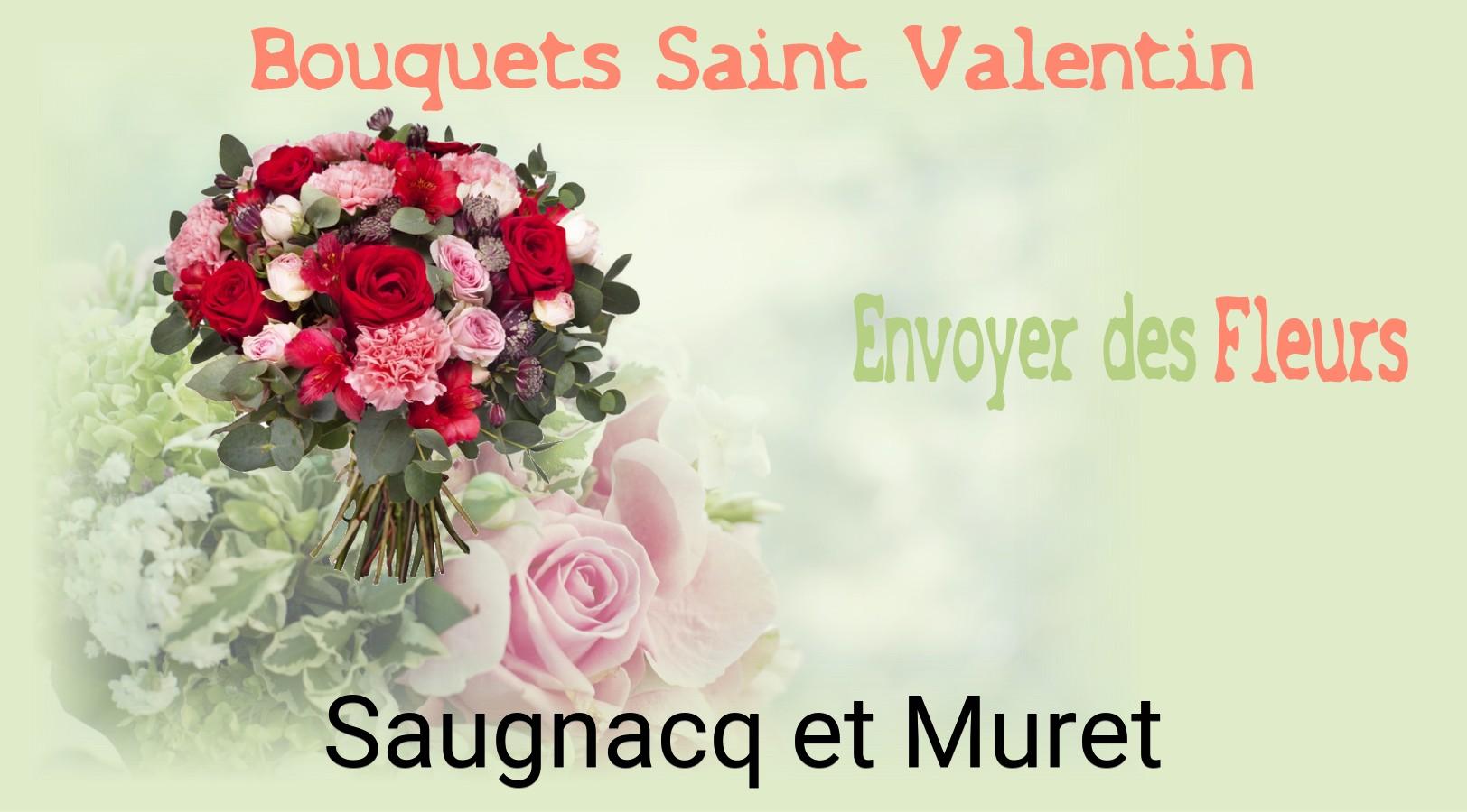 Roses de Saint-Valentin livrées à Saugnacq-et-Muret